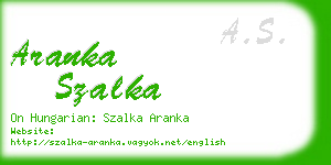 aranka szalka business card